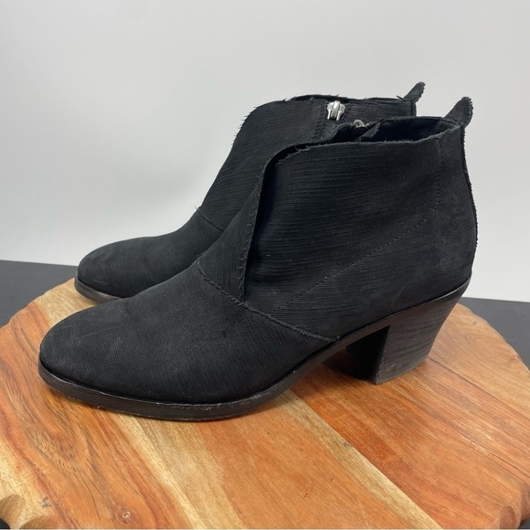 Eileen Fisher Womens Murphy Black Side Zip Ankle Boots Size 8 - Picture 3 of 7